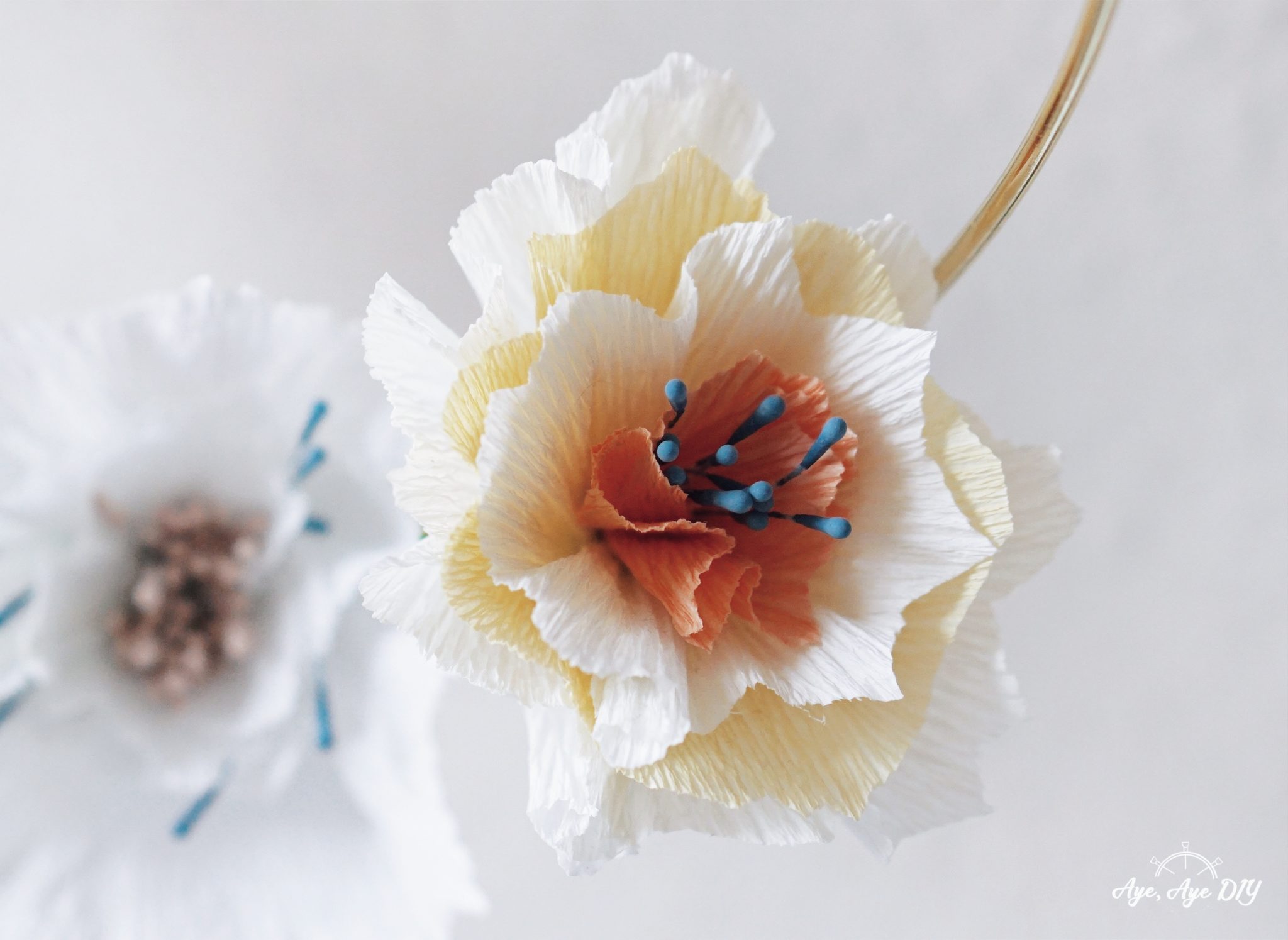 Papierblumen Basteln Einfache Anleitung Mit Vorlagen Aye Aye DIY