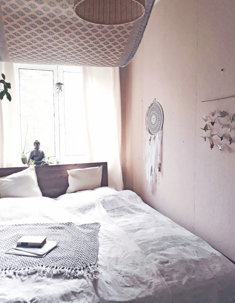 Boho Betthimmel im Schlafzimmer