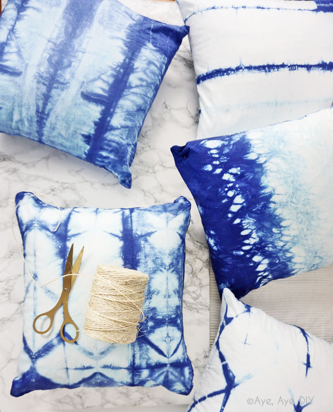 Shibori Batik Technik Lernen 3 Kissen Muster Balkon Diy Aye Aye Diy