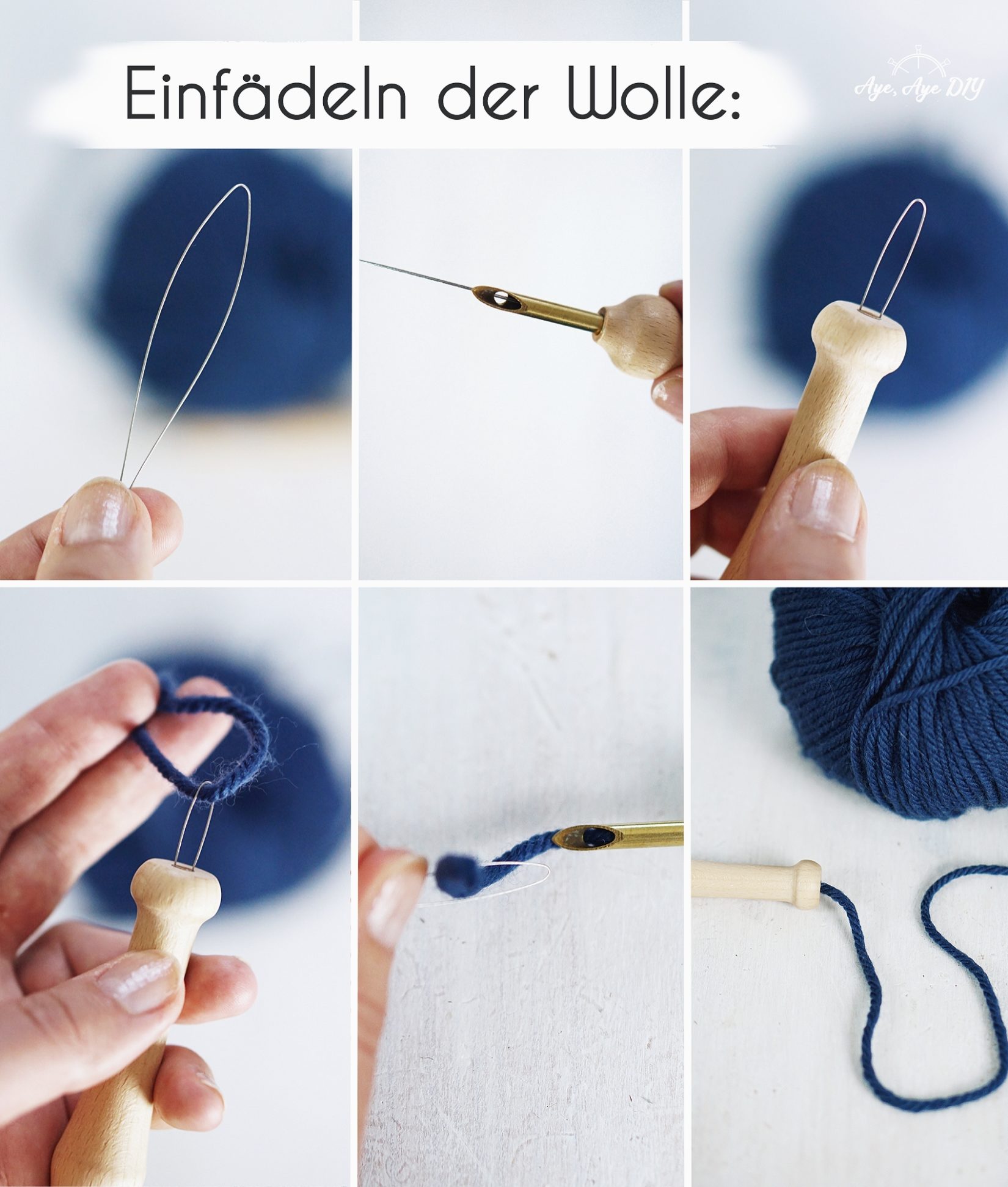 Punch Needle Nadel - Magische Nadel Mit Holzgriff | Produktbild-Vorschau 4