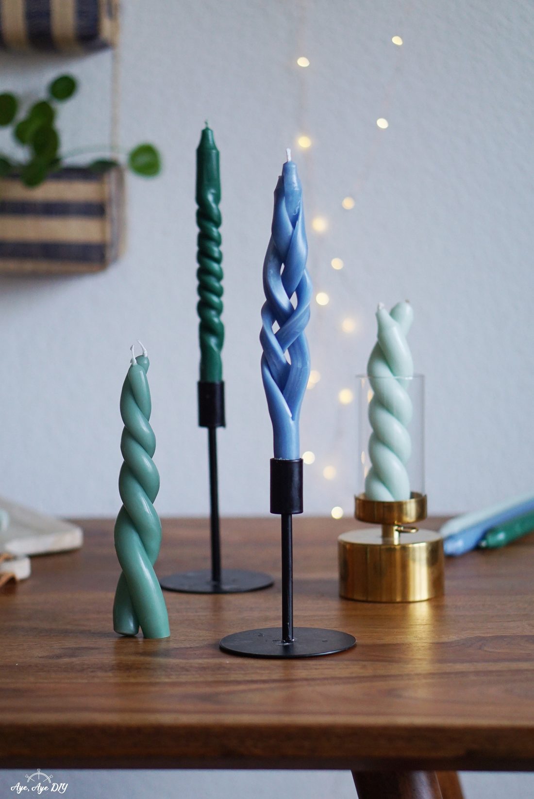 So leicht geht Kerzen drehen & flechten – DIY Anleitung