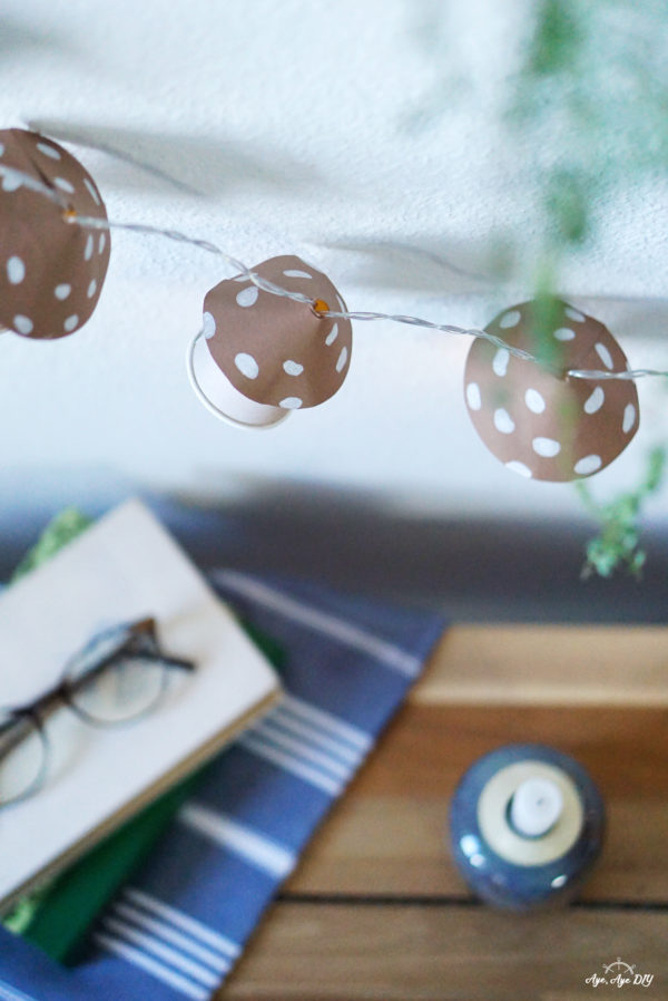 Eicheln Lichterkette Herbstdeko - 2m 20 LED Batteriebetrieben