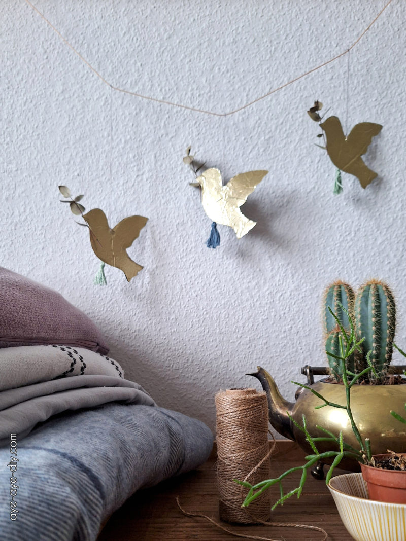 Friedenstaube Vorlage zum einfachen Basteln & Ausdrucken