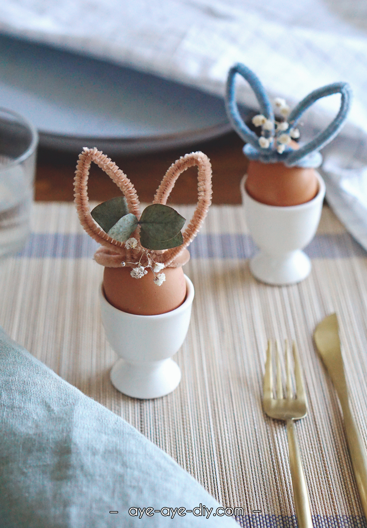 Herzige Tischdeko zu Ostern einfach selbstgemacht