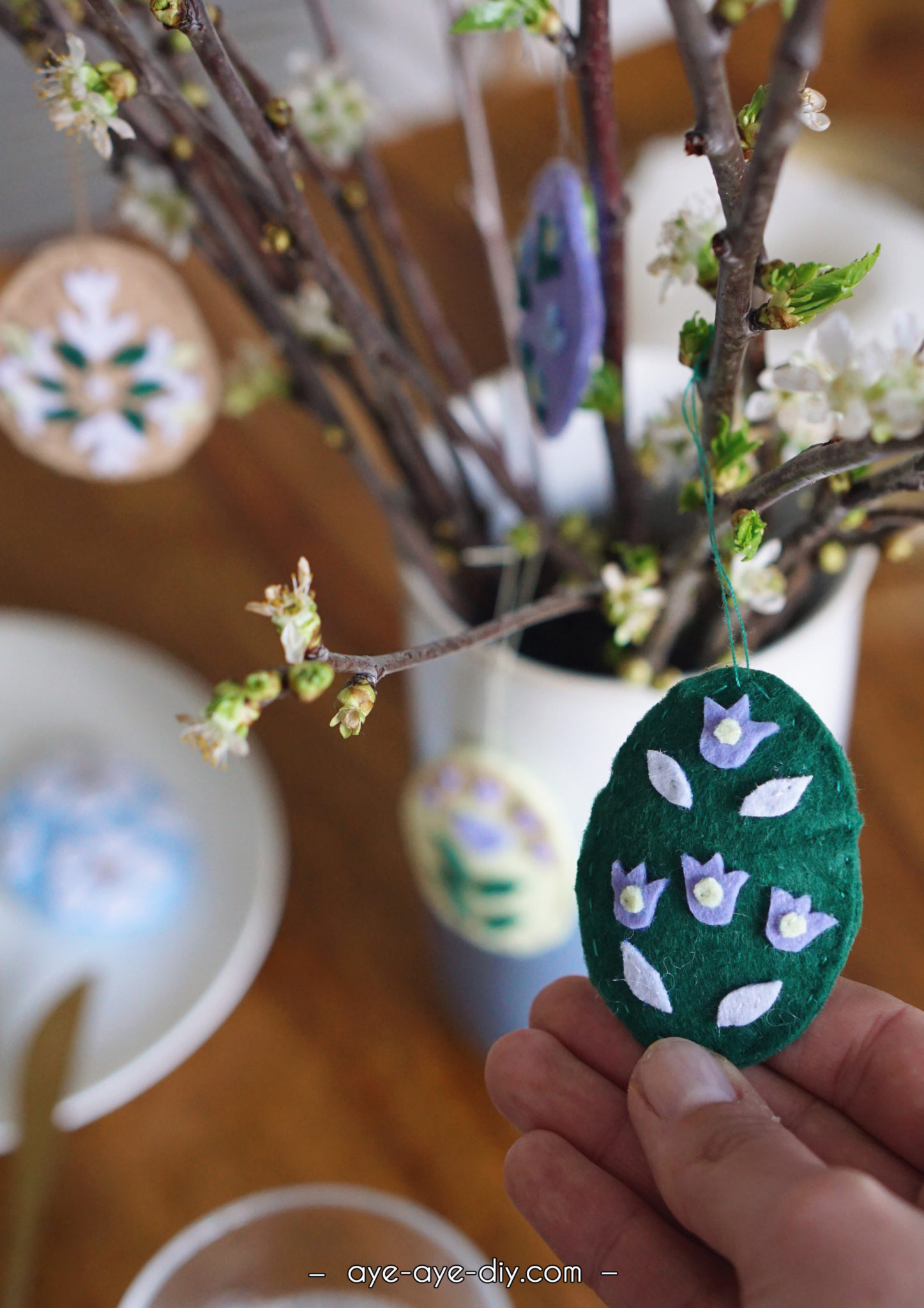 4er Set Osterhasen Eierkörbe – DIY Filz-Bastelset Mit Hasenohren, Einkaufstaschen In Blau, Grün, Lila & Orange