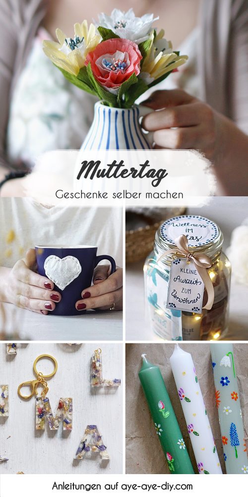 Muttertagsgeschenk Ideen basteln - Pinterest Pin